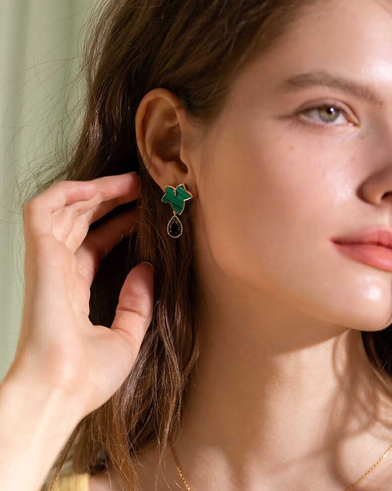 LOLA ROSE Evergreen Ivy Silver Stud Earrings, Elegant Birthday Gift for Wome 4