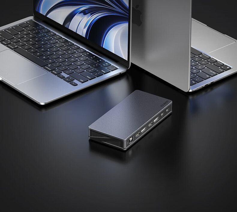 UGREEN Type-C 3.2 Dual HDMI/DP Triple Display Extension Dock, DisplayLink Technology, Compatible with Apple Thunderbolt 4/5 Expansion Dock, Suitable for Apple M345 Multi-Screen Extension 10G 26