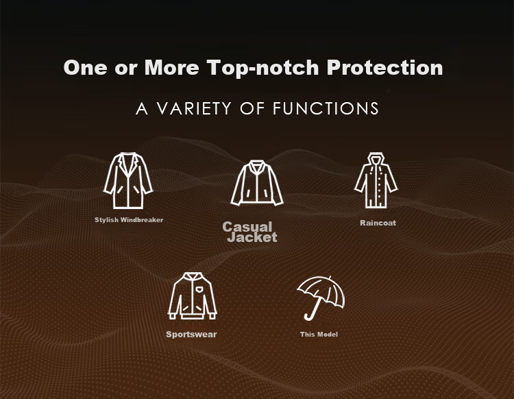 CAMEL Outdoor Waterproof Jacket, Single-Layer Coat, 31187 Flowing White, Men's XXXL 3