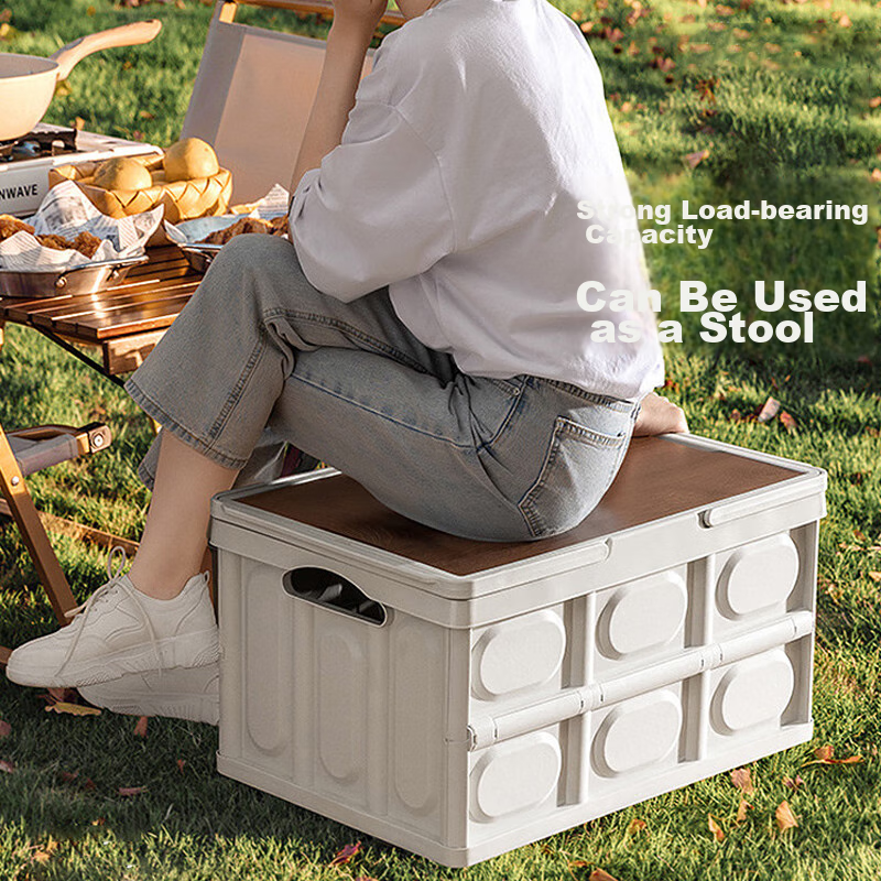 Beifute Outdoor Camping Trunk Storage Box, Foldable Car Table, Portable Picnic Car Organizer And Storage Container