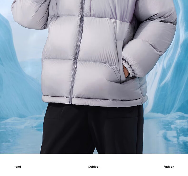 CAMEL Winter Outdoor down Jacket for Men And Women, Couples Style, Water-Repellent, Thickened, Warm Puffer Coat A34CF00804B 10