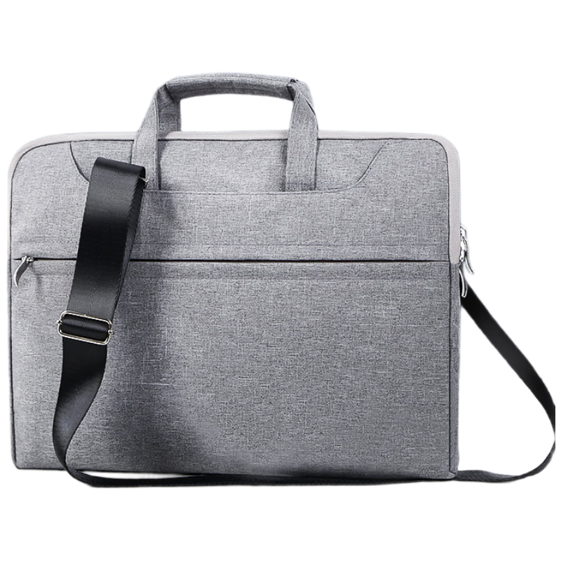 BIAZE 16-inch Laptop Bag/15.6-inch Large Capacity Shoulder Bag for Apple Lenovo Huawei Xiaomi Dell Asus HP Unisex Protective Sleeve Gray
