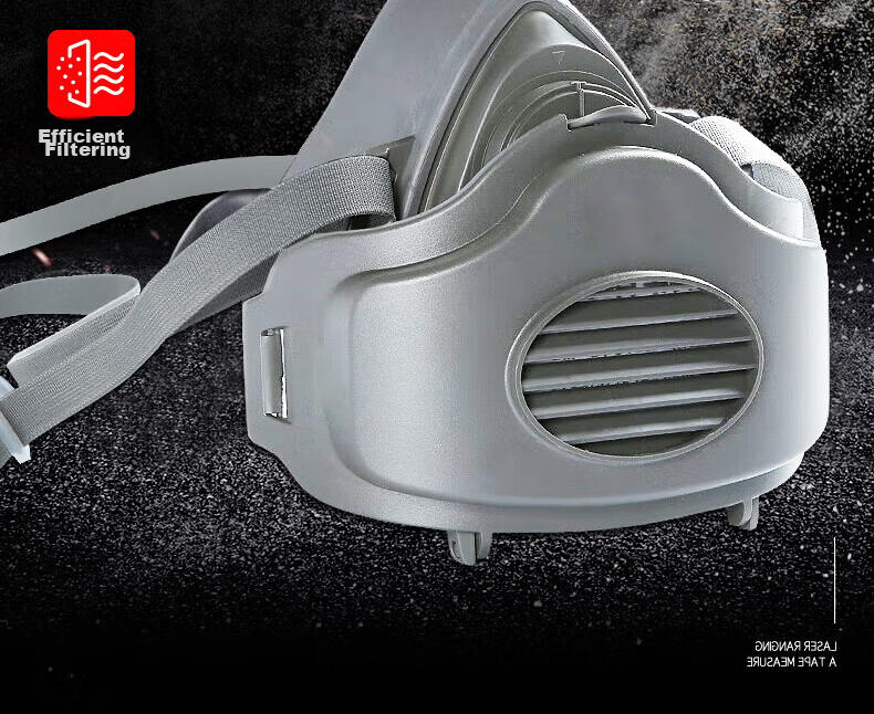 Leyoubaiyi 3701CN Activated Carbon Fabric 6-Layer Dust Mask KN95 Filter Cotton, 20 Pieces, for Dust/oil Particles, Grinding Welding Workers 2