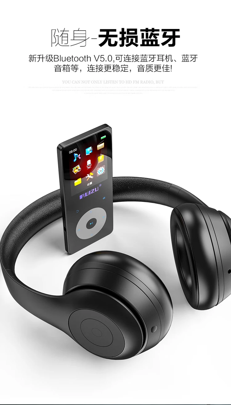 Ruizu ruizu X02 16G lossless mp3/MP4 music player student sports Walkman Bluetooth external release e-book smart dry recording pen Ruizu ruizu X02 16G lossless mp3/MP4 music player student sports Walkman Bluetooth external release e-book smart dry recording pen