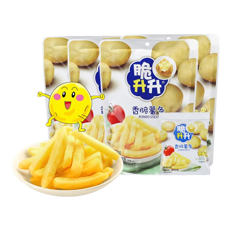 脆升升香脆薯条番茄味100g 办公室居家休闲零食独立包装食品非膨化小吃