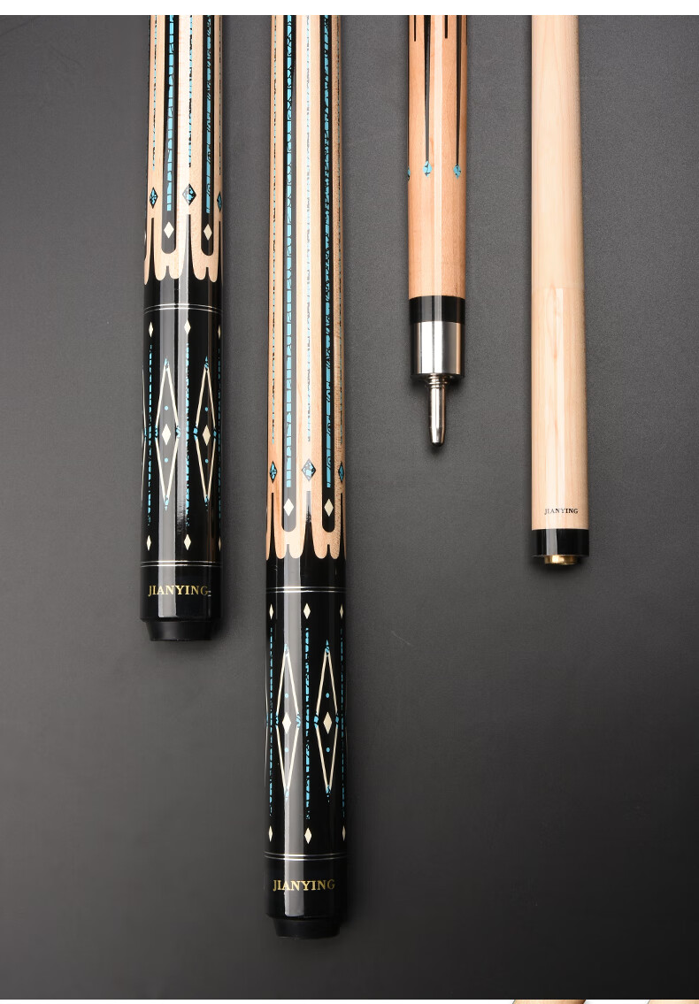 Jianying Billiard Cue Beyond Series, Big Head Chinese Black 8-Ball American Nine-Ball Cue Pool Cue, Xinghe 12.5mm 5
