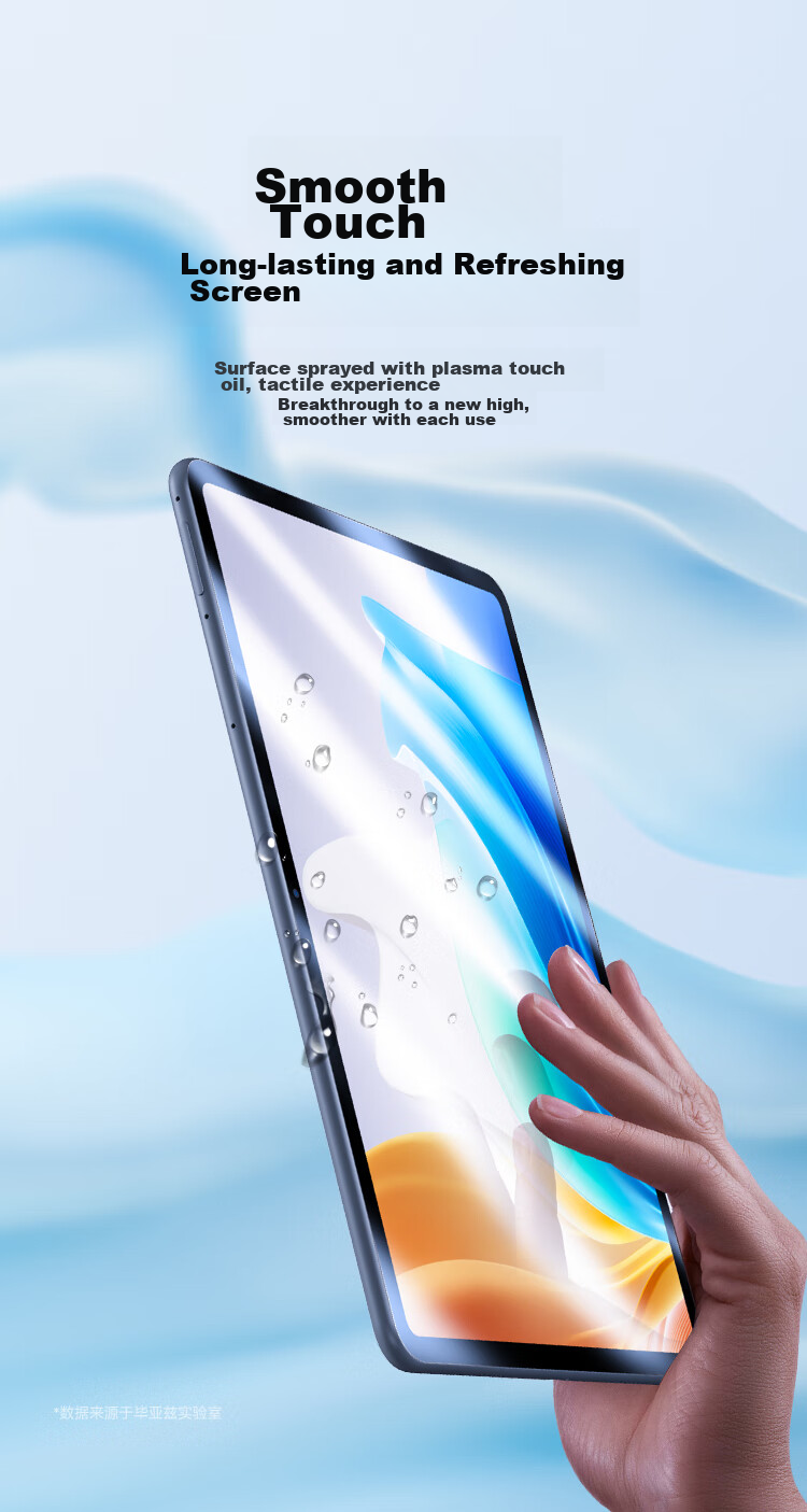 BIAZE Tempered Glass Screen Protector for OPPO Pad Air2 2024 Model, 11.4-Inch Tablet Computer, HD Clear Anti-Scratch Anti-Abrasive Full Coverage Film PM212-HD 8