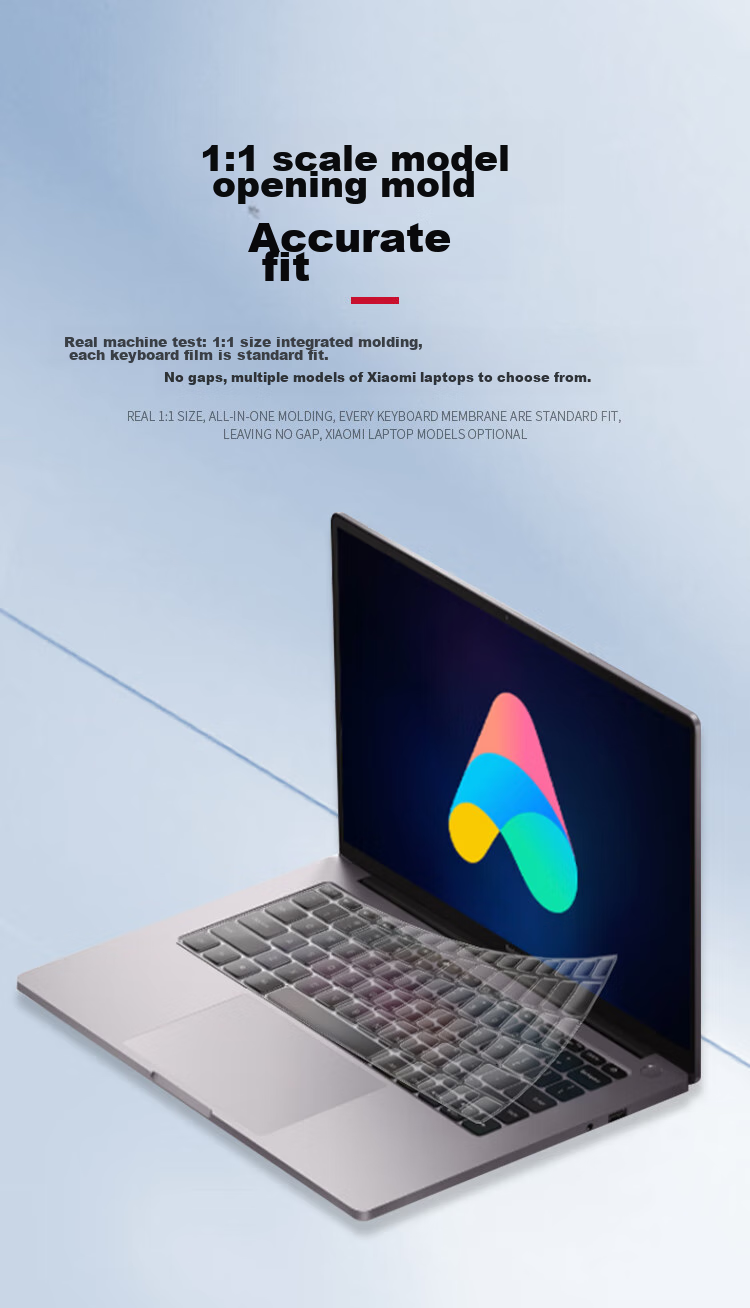 JPLAYER Keyboard Protector Film for Xiaomi Redmi Book 14 25/24/23 Models/Pro14 24 Model Laptops, High Transparency Ultra-Thin Film, Anti-Dirt TPU 9