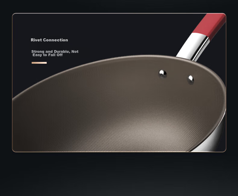 Kobach Pure Titanium Wok, Non-Stick Pan, Frying Pan, Flat Bottom Pan, Uncoated Titanium Pan, Compatible with Induction And Gas Stoves, 30cm 13
