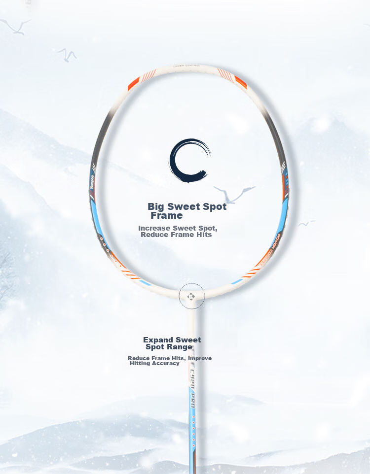 KUMPOO Badminton Racket K520pro Upgraded Version, Full Carbon Ultra-Light Professional Durable Model C920PRO Aoxue Pre-Strung 6
