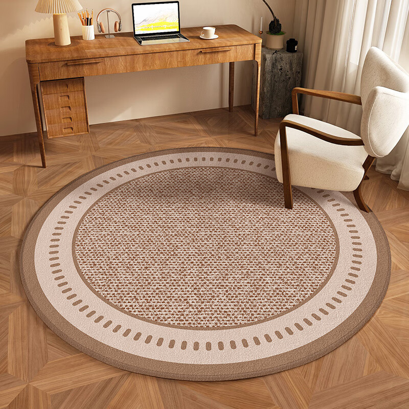 Ruien Swivel Chair Floor Mat, Round Carpet, Computer Gaming Chair, Office Desk And Chair Foot Pad, Study Room Wooden Floor Protection Mat