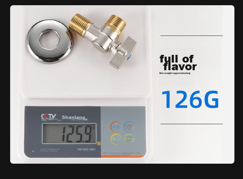 LTJ Brass Angle Valve, High Flow Rate, 1/2 Inch U8E 10