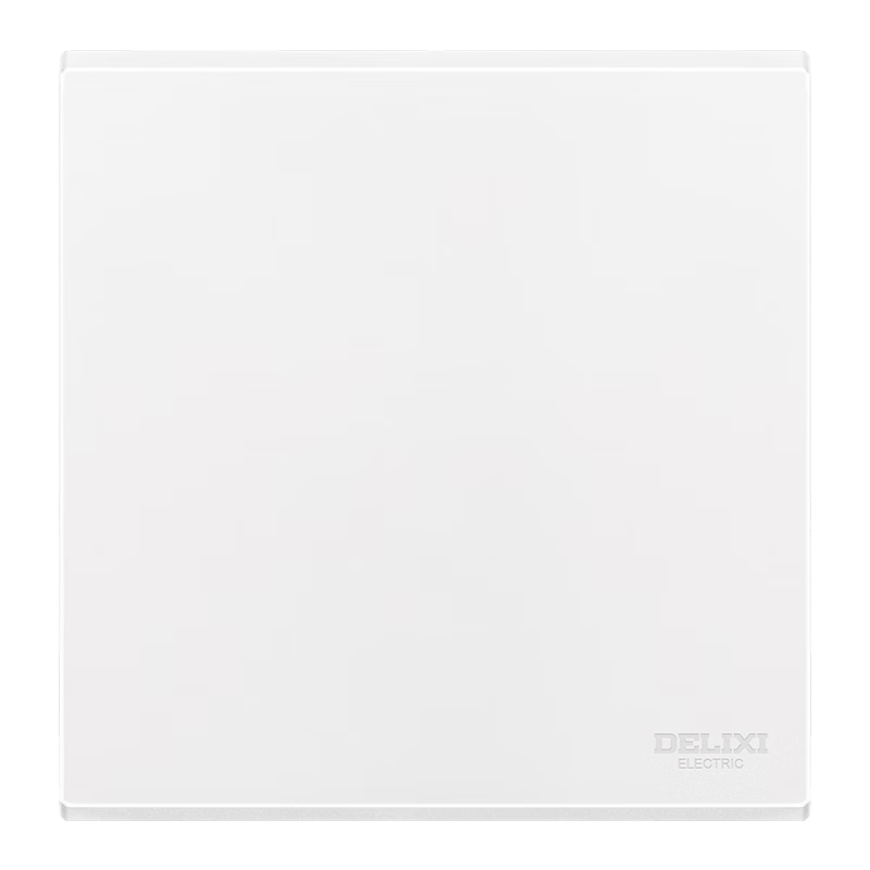 DELIXI Switch Socket Panel, 86-Type Panel, CD229 Cover Plate, Blank Filler Plate, Matte White Large Panel