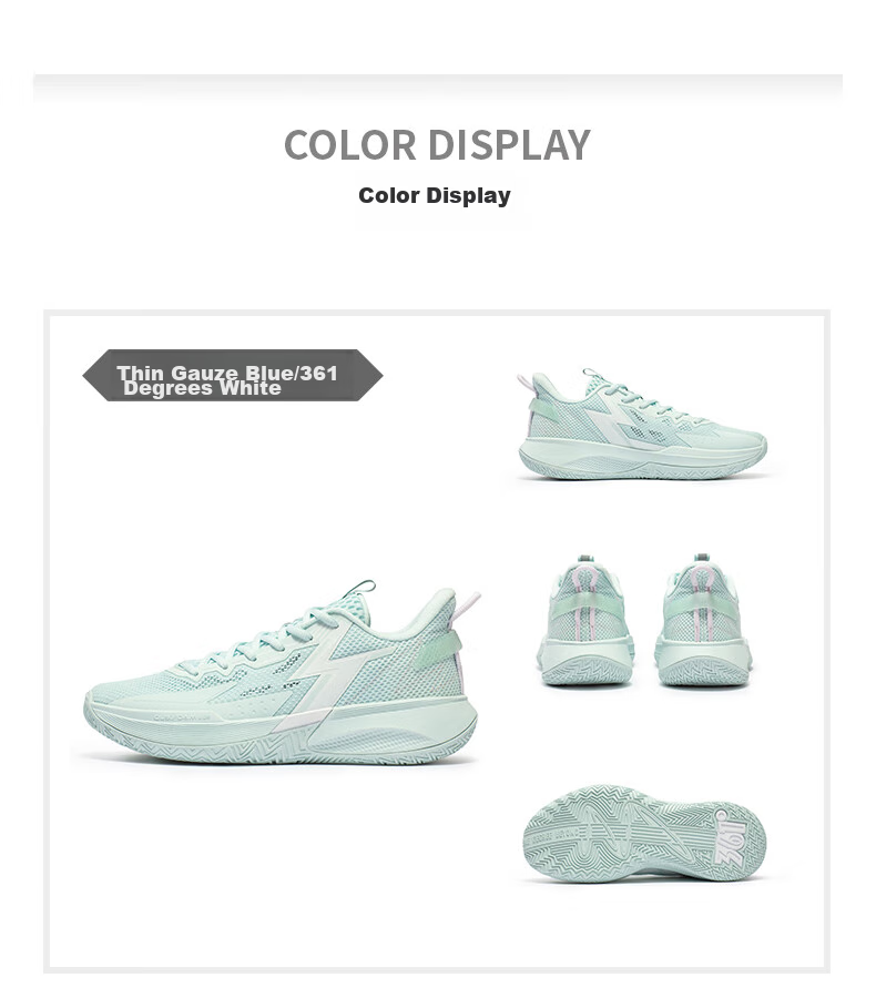 361° Basketball Shoes BIG3Team Spring And Summer Youth Professional Low-Top Sneakers for Men 672331109-2 47