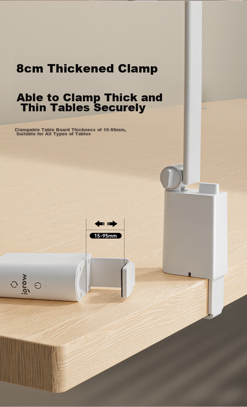 IGROW Sensor Desk Lamp for Primary School Students' Dormitory Study, Home Use, Plug-In Reading Light, Children's LED Eye Protection Lamp Chen Guang Pro 16