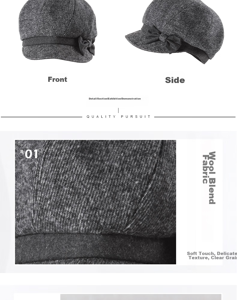 677888 Hat for Women, Spring Fashion Stylish Beret, Octagonal Hat, Retro Korean Style British Simple Versatile, Hat + Scarf 18
