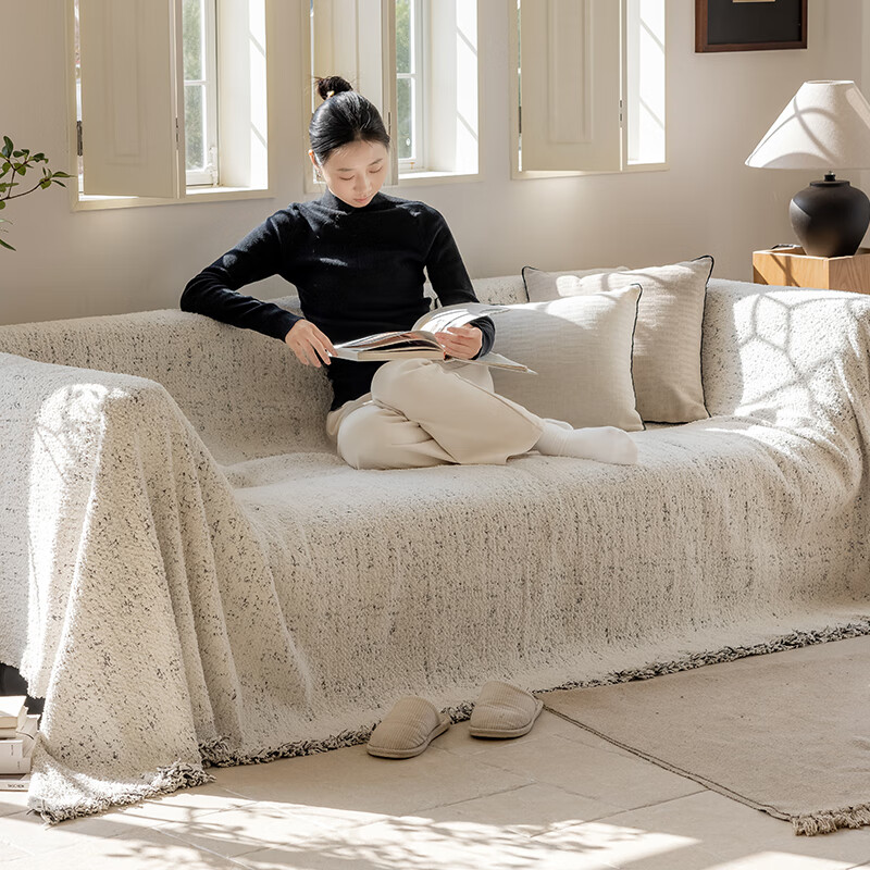AVIVI Chenille Sofa Cover, All-Season Non-Slip Sofa Pad, Full Coverage Throw Blanket, 180*230 Cm, Xingma