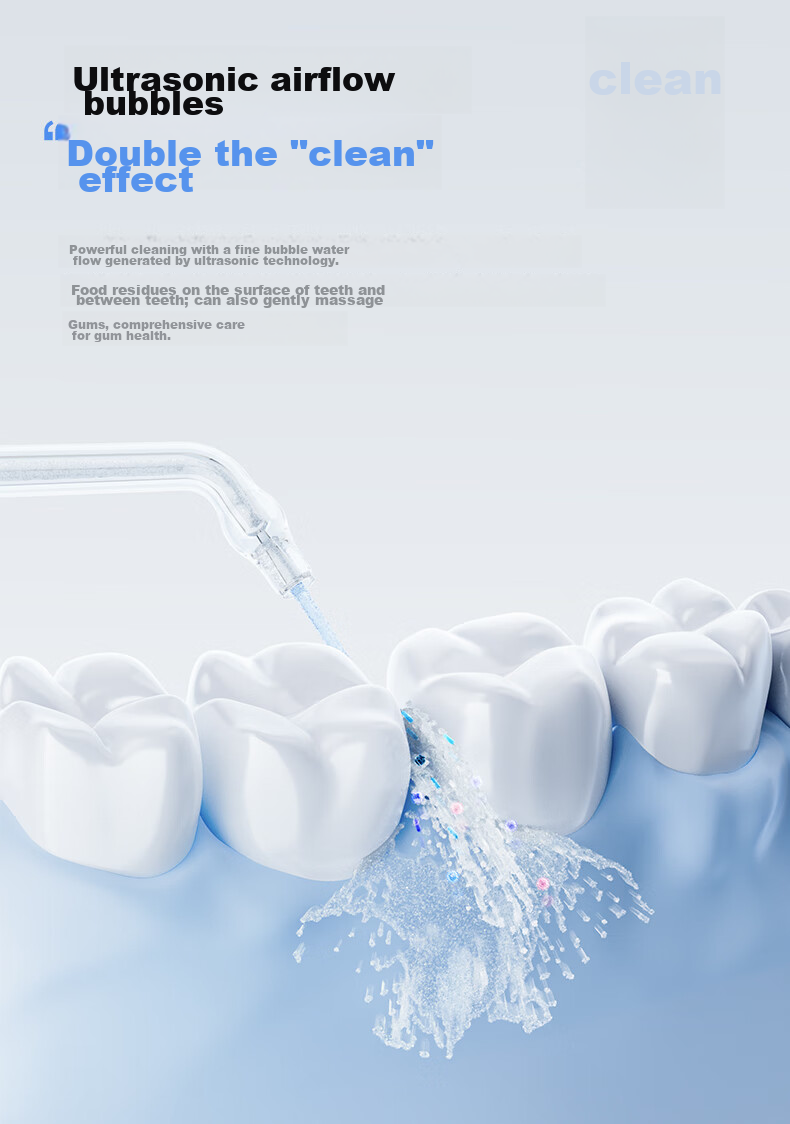 Panasonic Oral Irrigator Xiaobaita 2.0, Practical Ultrasonic Cleaning Device for Adults And Children, Water Flosser, Tartar Remover, Birthday And Holiday Gift for Men And Women, EW1520 7