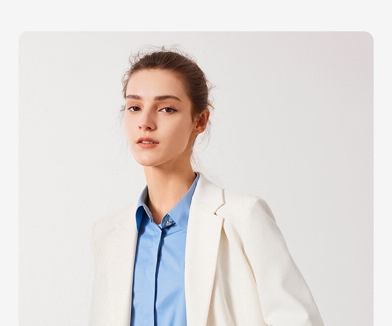 Navigare Women's Commuter Casual Blazer, Simple And Elegant Work Suit Jacket 2331804506 22