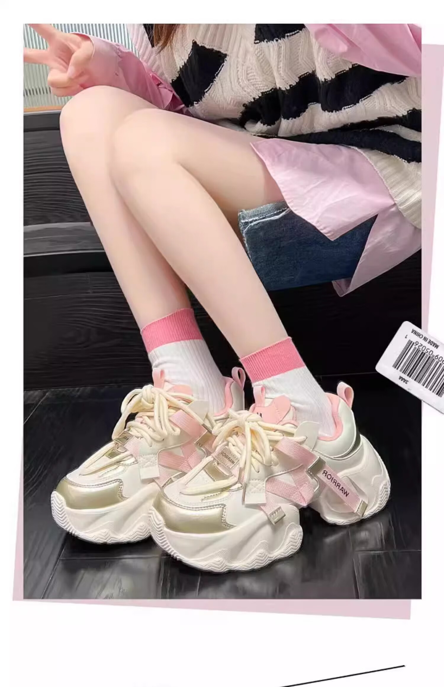 Huili Official Women's Shoes, Summer Dad Shoes for Women, 2026 New Style Sneakers, Versatile Footwear for Women, Purple And Silver Mesh Style, Size 37 9