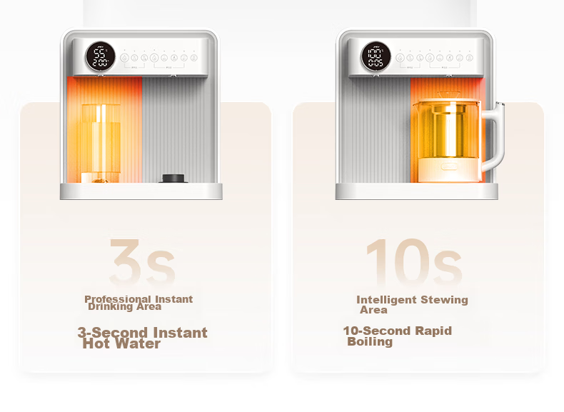 JMEY Instant Hot Water Dispenser, High-End Smart Tea Bar Machine for Home Use, Direct Drinking Machine, Bottom-Loading Water Tank, Electric Kettle, All-In Machine for Living Room And Office, C5PLUS 6