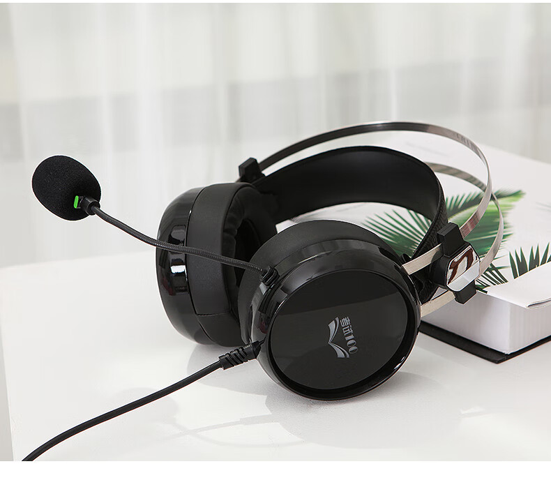 SaLaR E66 Headphones for English Listening And Speaking Tests, Online Classes, High School Entrance Exams, Human-Computer Dialogue Practice with Microphone for Laptop And Desktop Computers, USB Noise-Cancelling Headset 3