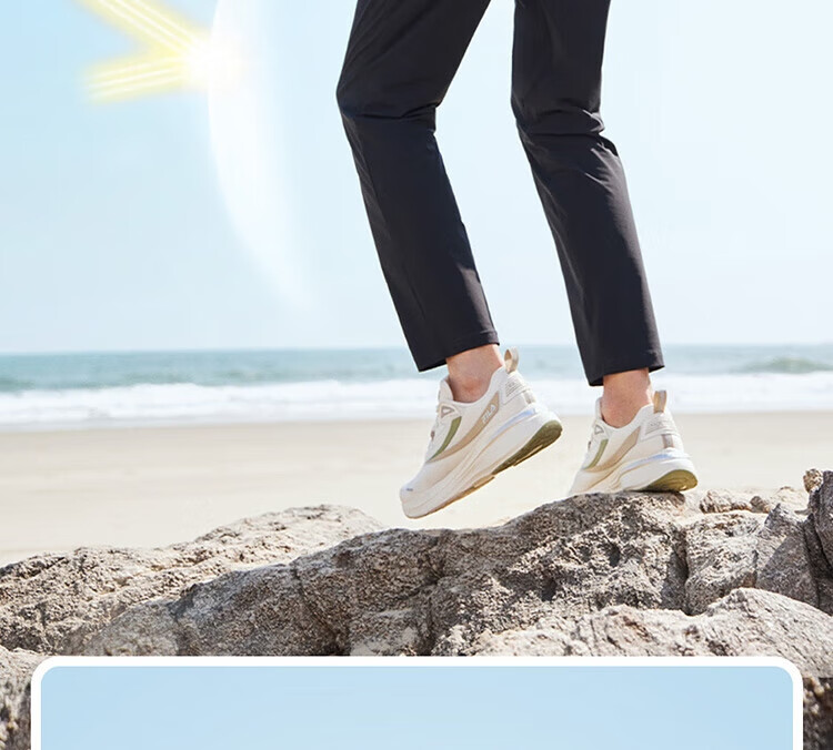 FILA Official Men's Knitted Pants, Summer Basic Simple Straight-Leg Sports Fitness Trousers 5
