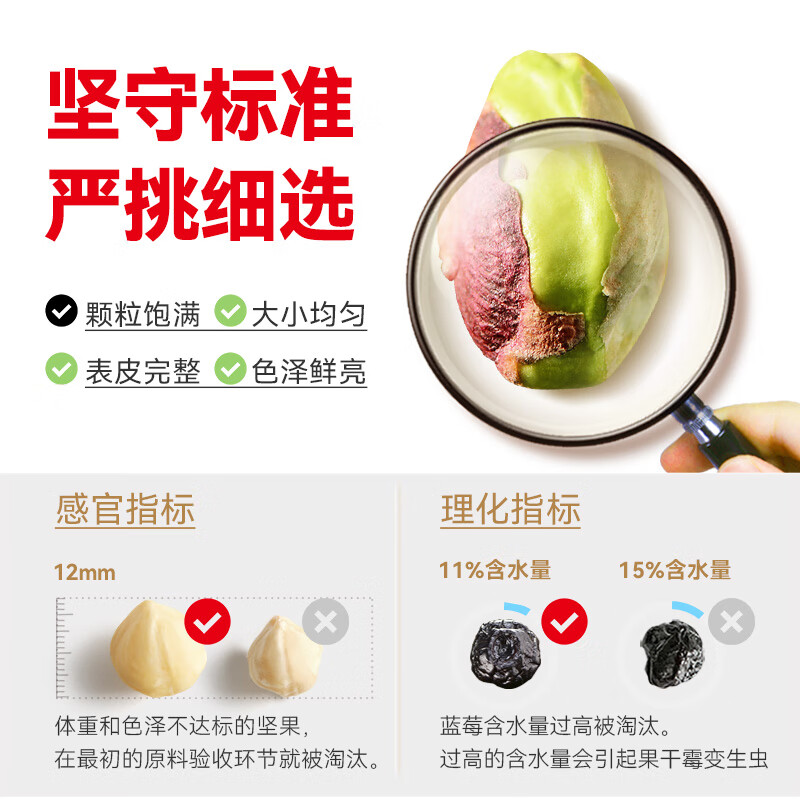 沃隆超级每日坚果175g/7袋混合坚果含18%开心果仁休闲零食小包装