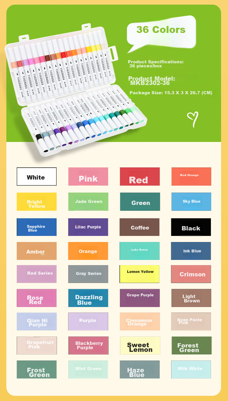 GRASP Acrylic Markers, 24 Colors, Soft Tip, Large Capacity, Stackable, Watercolor Pens, Skin-Friendly, Washable, Drawing Brushes, Children's Doodle Painting DIY, Birthday Gift for Boys And Girls 17
