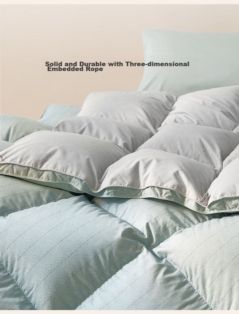 LUOLAI Home Textiles, down Comforter, 95% Goose Down, Machine Washable, Class A Anti-Mite, Warm Winter Duvet Insert, Approximately 4.3 Jin (2.15 Kg), Pink 16