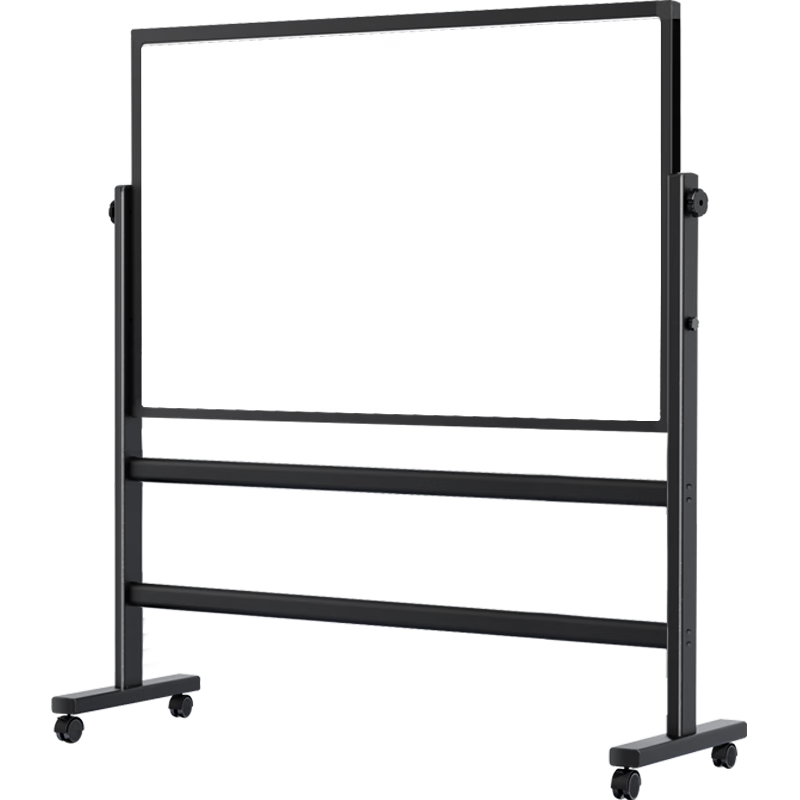 Zhibaozhenpin Double-Sided Whiteboard Writing Board with Stand, Home And Teaching Use, Movable Small Blackboard Stand, Office Meeting Whiteboard, 70*100cm Single-Sided Whiteboard - Single Bar