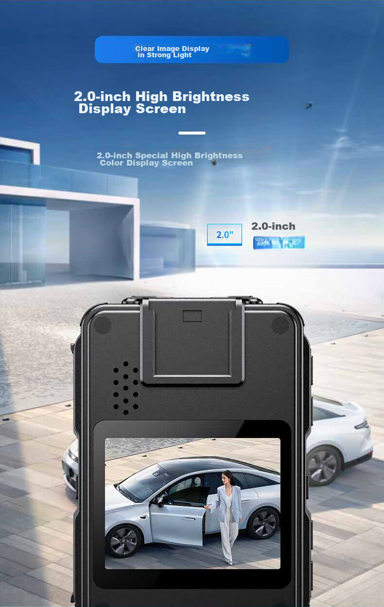 Aigo Body-Worn Camera, 4K High-Definition, Chest-Mounted Audio And Video Recording Evidence Collection Device, Compact And Portable T5P, 128GB 8