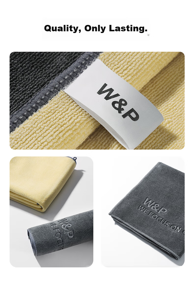 W&P Car Wash Towel, Specialized Car Cleaning Towel, Car-Specific Towel, Lint-Free, Absorbent Fiber, Large Size Car Cleaning Cloth 15