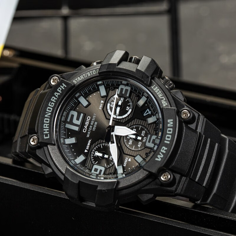 Casio Watch for Men, Black Knight Black Gold Sports Youth Student Waterproof Digital Watch for Men And Women, MCW-200H 40