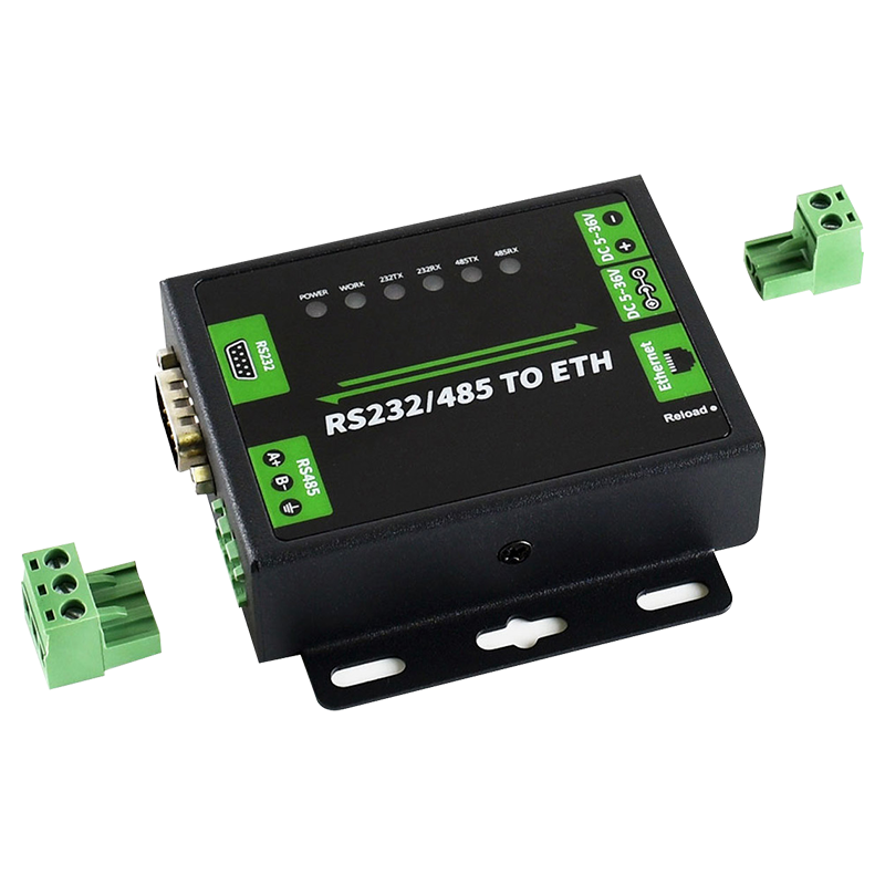 Diushitou RS232/485 to Ethernet Module, Industrial-Grade Serial Server, Serial to RJ45 Network Port, Bidirectional Transparent Transmissio