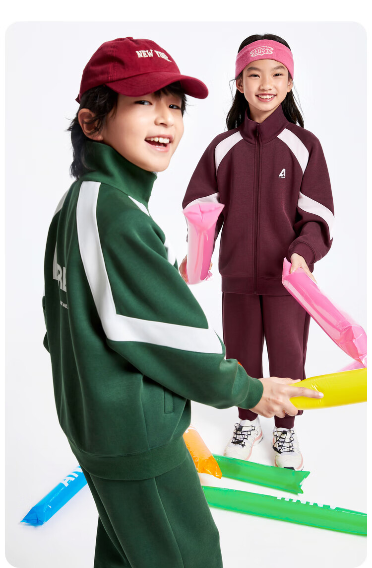 Annil Children's Clothing, Boys And Girls Outerwear Set, 2024 Autumn New Style, Qiubolan Color, Size 130 8