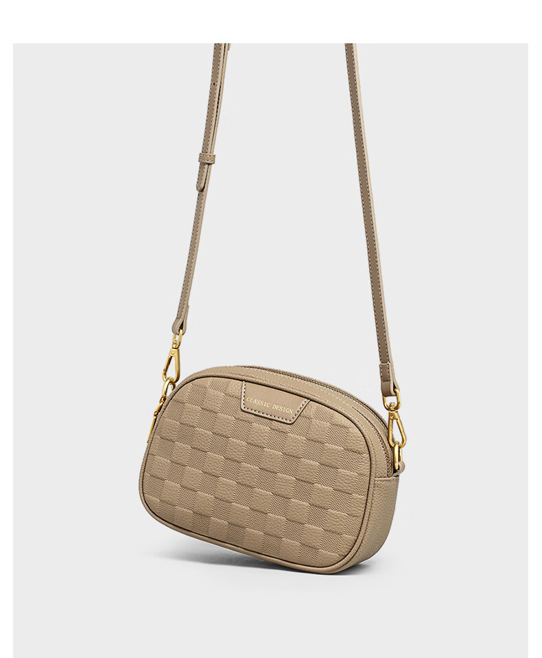 Viney Leather Handbag, Women's Bag, Niche Crossbody Small Bag, Light Luxury Brand Shoulder Bag, Practical Birthday Mother's Day Gift for Mom 1