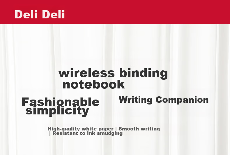 Deli A5/30 Sheets Wirebound Soft Cover Notebook, Office Meeting Journal, 4-Pack 7650-4 1