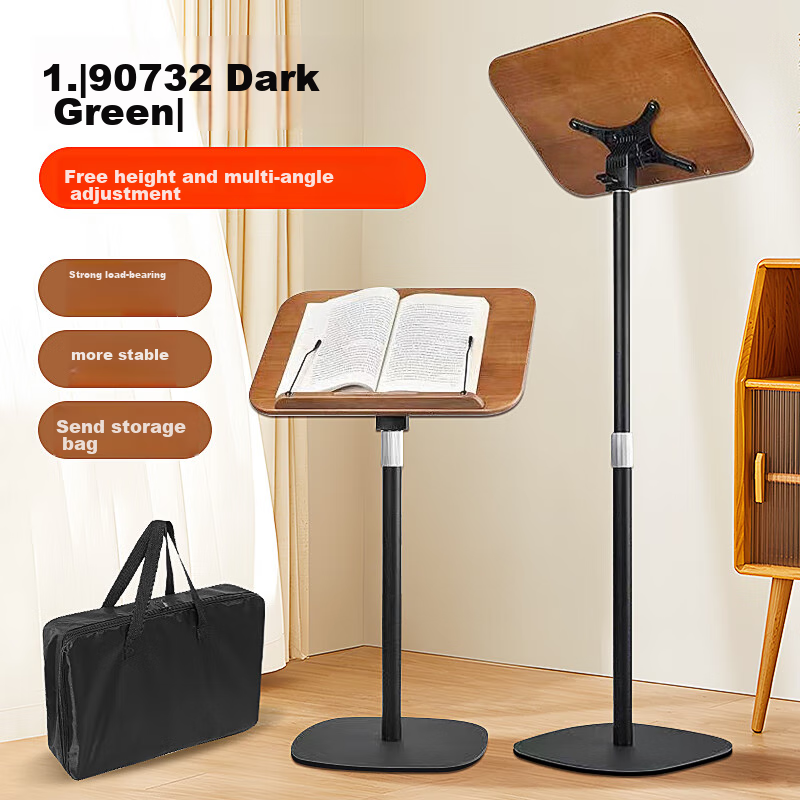 Maneryuepu High-End Solid Wood Music Stand, Adjustable Height Sheet Music Rack for Instruments