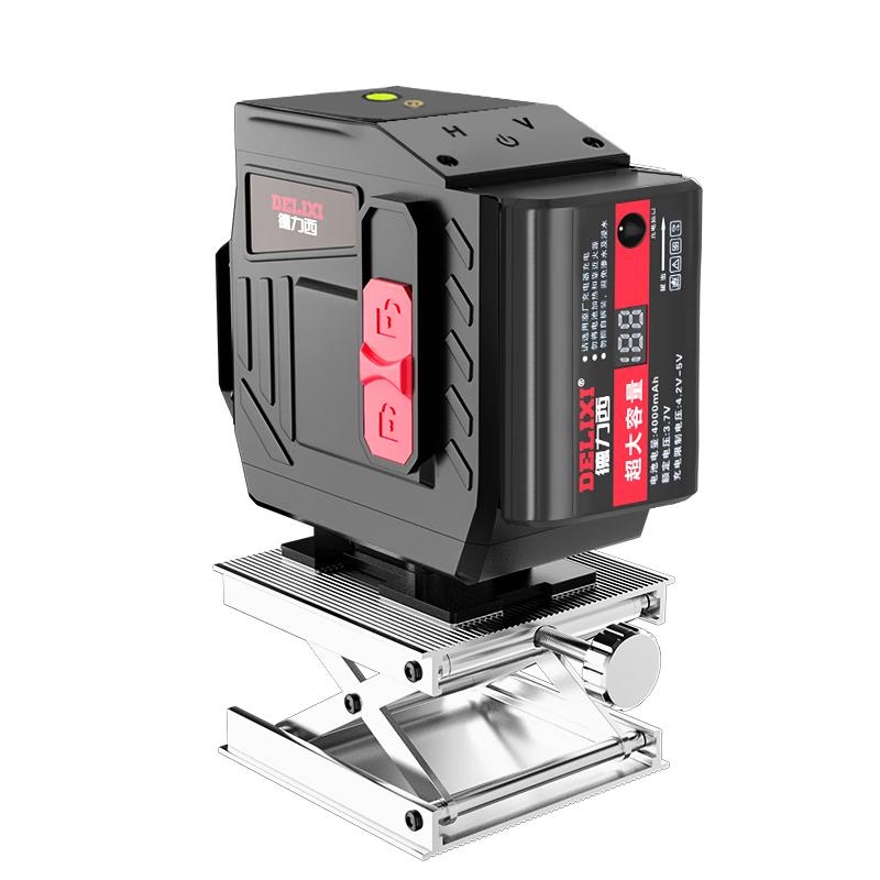 DELIXI ELECTRIC Blue Light 12-Line Level Laser High-Precision Strong Light Fine Line Automatic Line-Drawing Level Ruler for Home Use, Wall Marking Tool