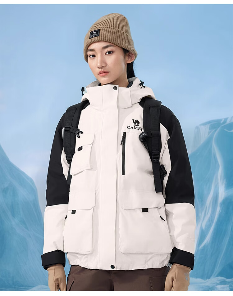 CAMEL [Rongyan] Outdoor Waterproof Down Liner Three-Proof Easy-Clean Cold-Resistant Warm Mountaineering Jacket M 11