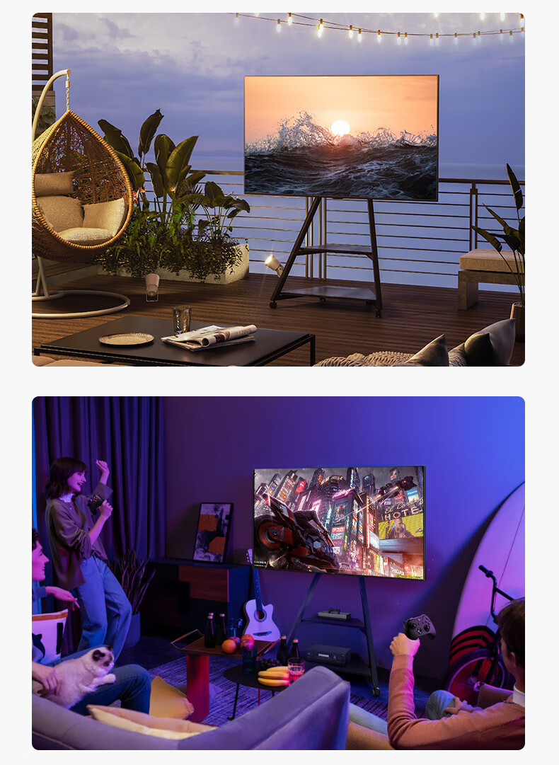 FITUEYES Artistic TV Stand for 45-65 Inch Mobile TVs, Eiffel Series TV Cabinet, Universal TV Mount for Multiple Brands 17