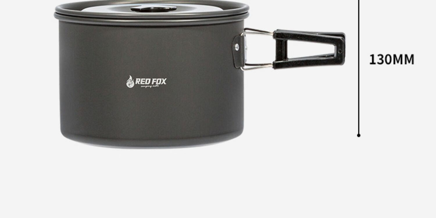 E-Rover Outdoor Cookware Set, Camping Stove Pot, Picnic Cooking Utensils, Frying Pan with Cover, Large Outdoor Cooking Equipment for Camping 12