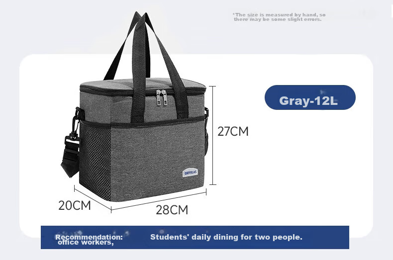 Geshu Insulated Box, Thermal Bag, Lunch Box Bag, Handheld Insulated Bag, Heat Preservation, Breast Milk Storage, Refrigeration Container, Camping Bag 12