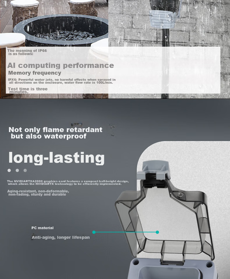 Xiya Waterproof Socket, Outdoor Bathroom, IP66 Waterproof And Dustproof, Heavy Rain-Resistant, Safety Protection, Three-Hole 16A High-Power Socket, Deepened Versio 5