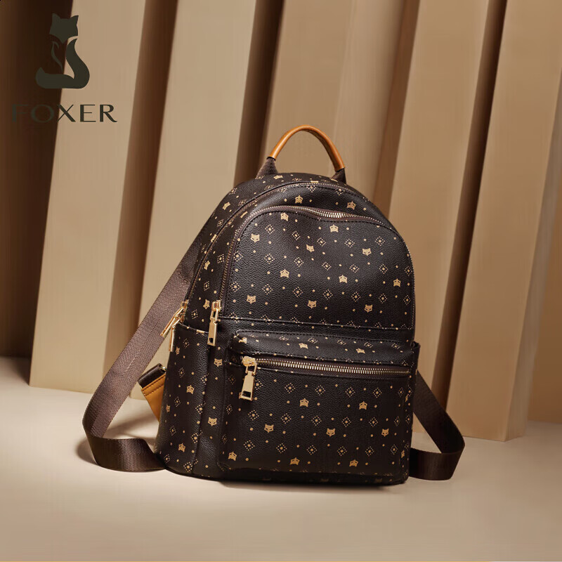 FOXER Women's Backpack, Large Capacity, College Style, School Bag, Sports Travel Bag, Valentine's Day Gift for Wome