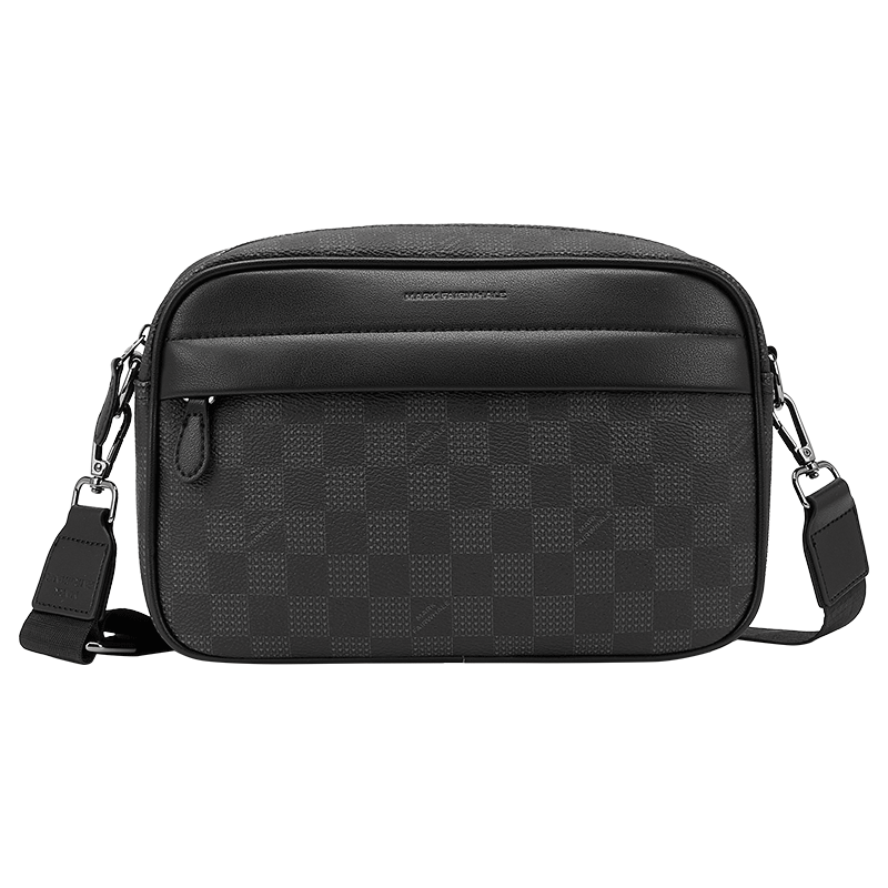 MARK FAIRWHALE Premium Plaid Men's Handbag, Crossbody Bag, Shoulder Bag, Large Capacity Commuter Bag for Men, Small Phone Satchel