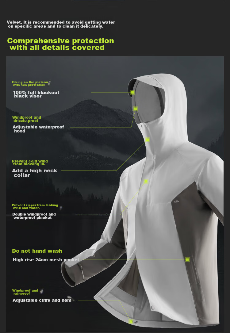 Beneunder Three-In down Jacket for Men, Outdoor Windproof And Waterproof, LS19924, Christmas Gift, Misty Gray, XL 19