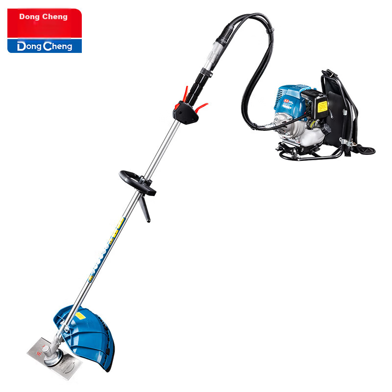 Dongcheng Gasoline Lawn Mower FF02-BG431, Four-Stroke High-Power Weed Trimmer, Grass Cutter, Backpack-Style Mower