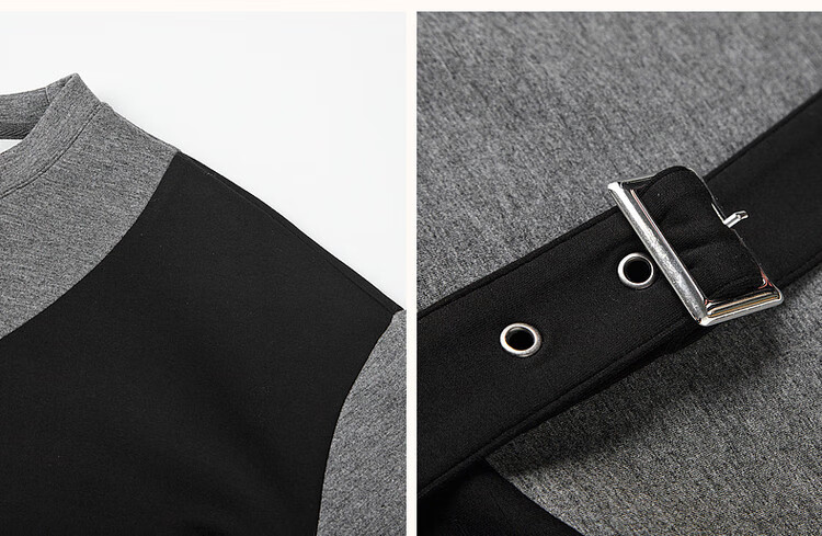 Dme Modern Colorblock Sweatshirt Autumn Crewneck Casual Long Sleeve Straight Sweatshirt for Women 8